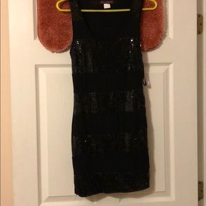 Black sequin dress